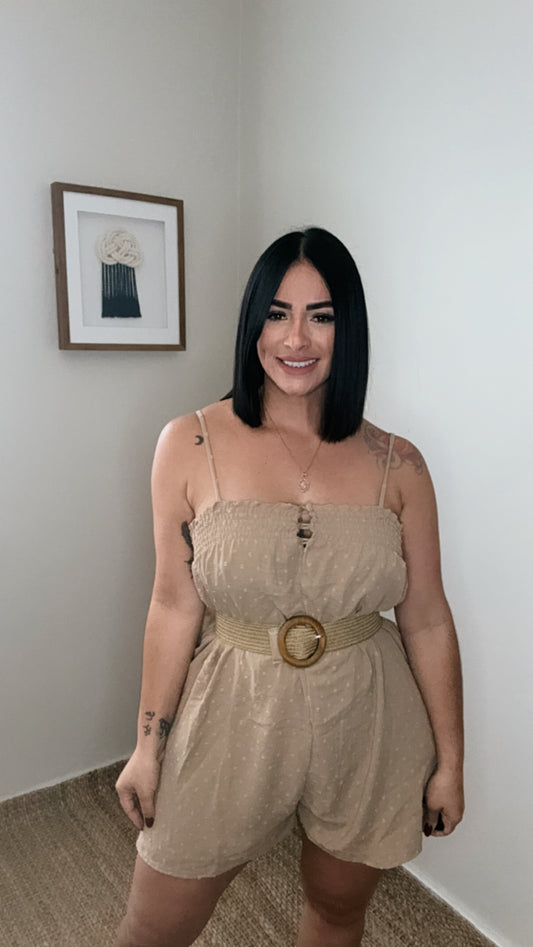Beige Romper