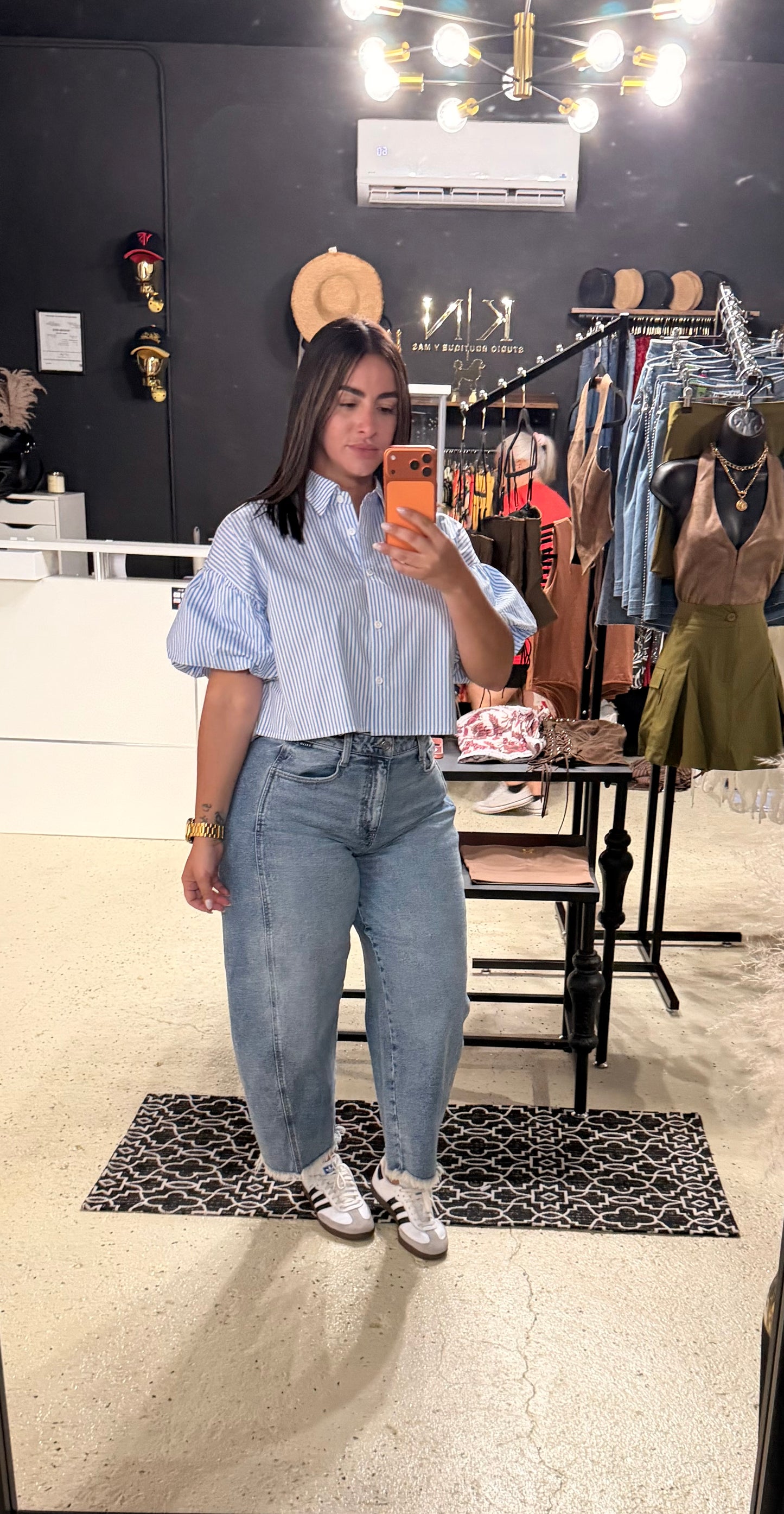 Azure Puff Shirt