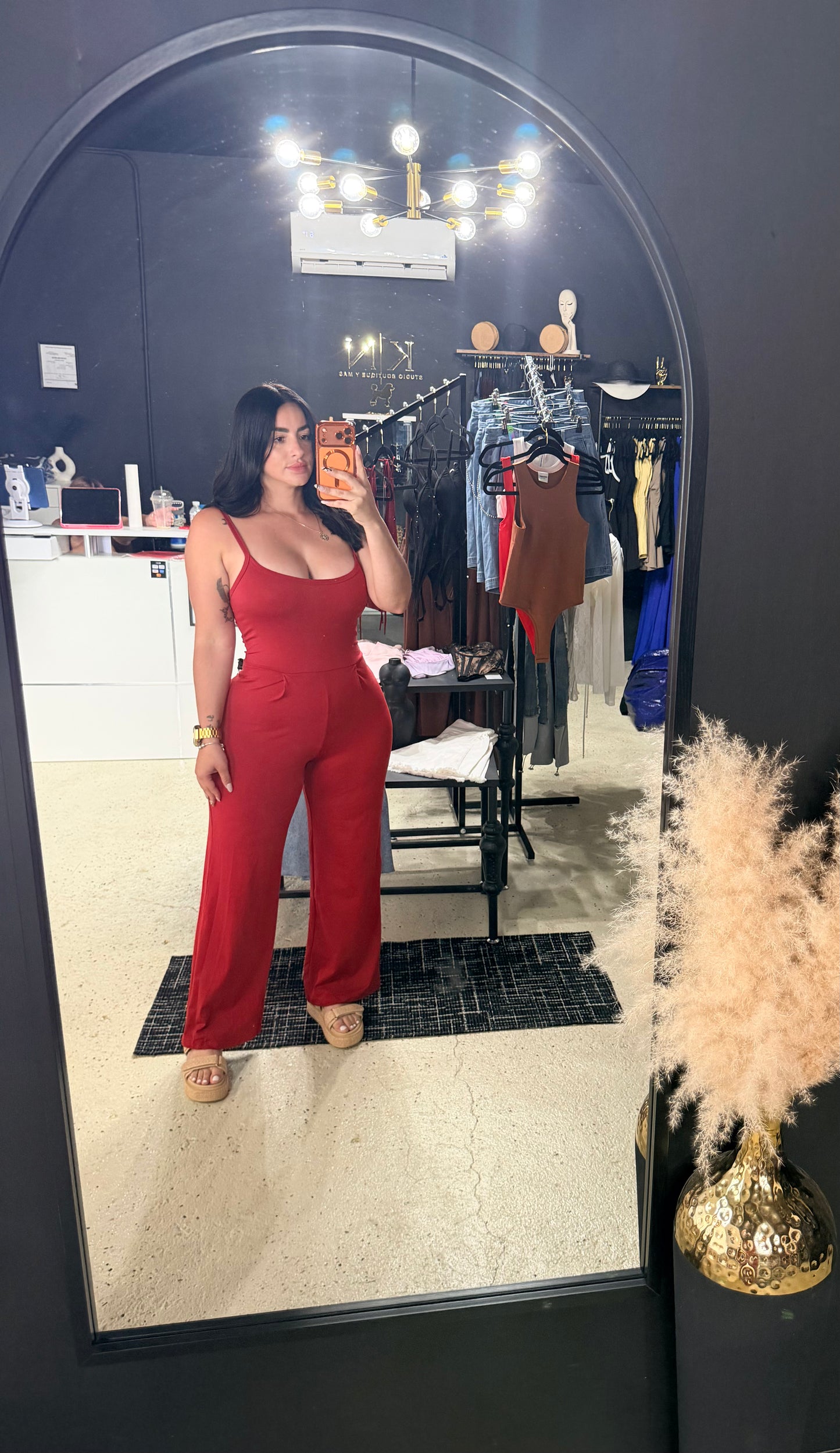 Wine Jumpsuit