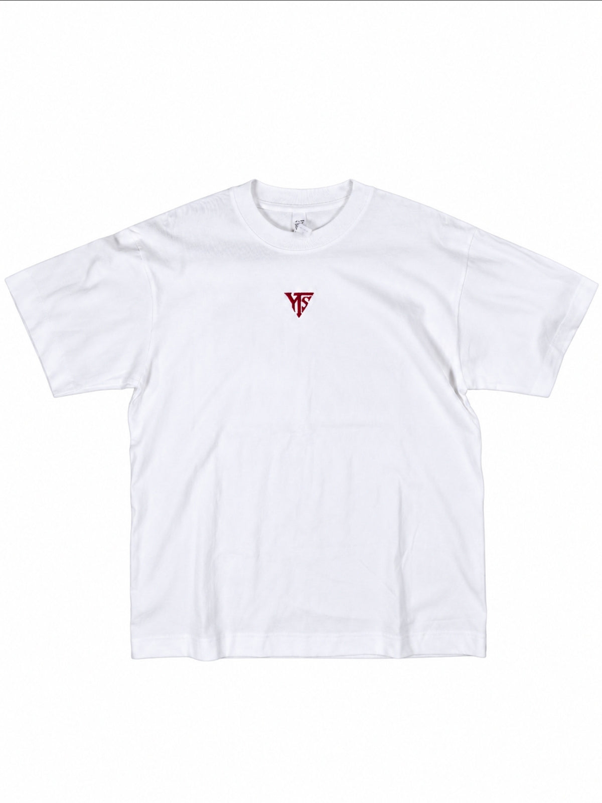 Red YTS on White T-Shirt