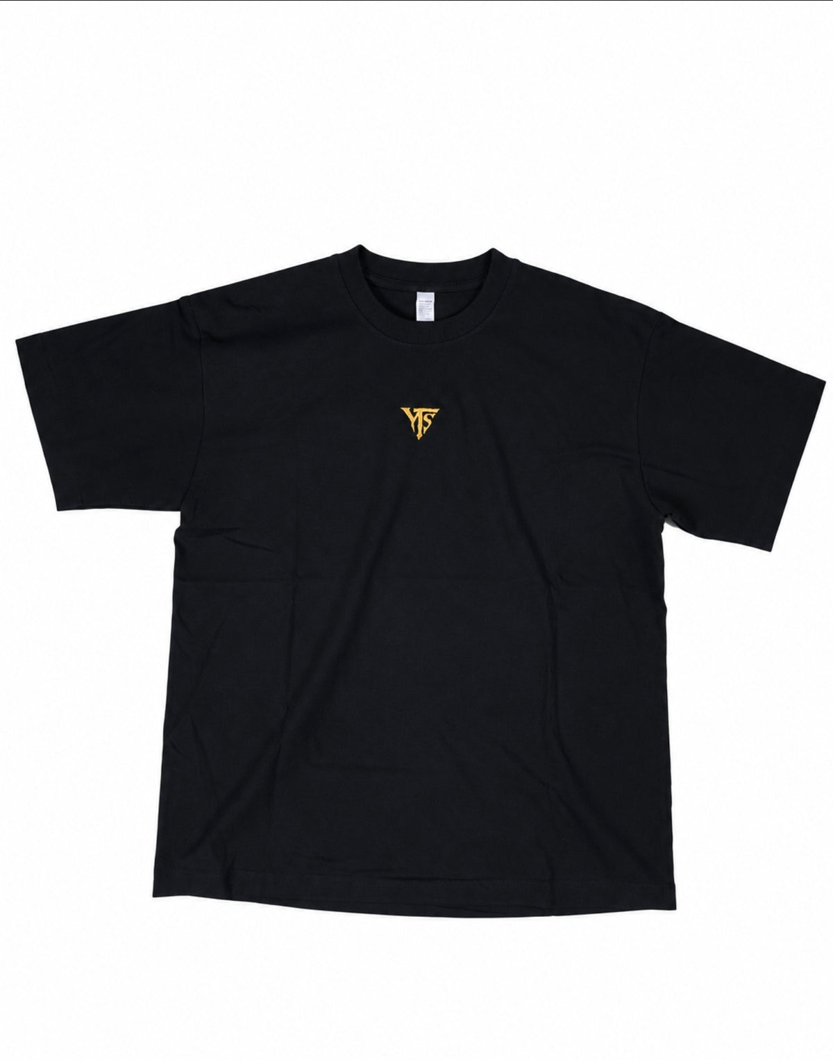 Gold YTS on Black T-Shirt