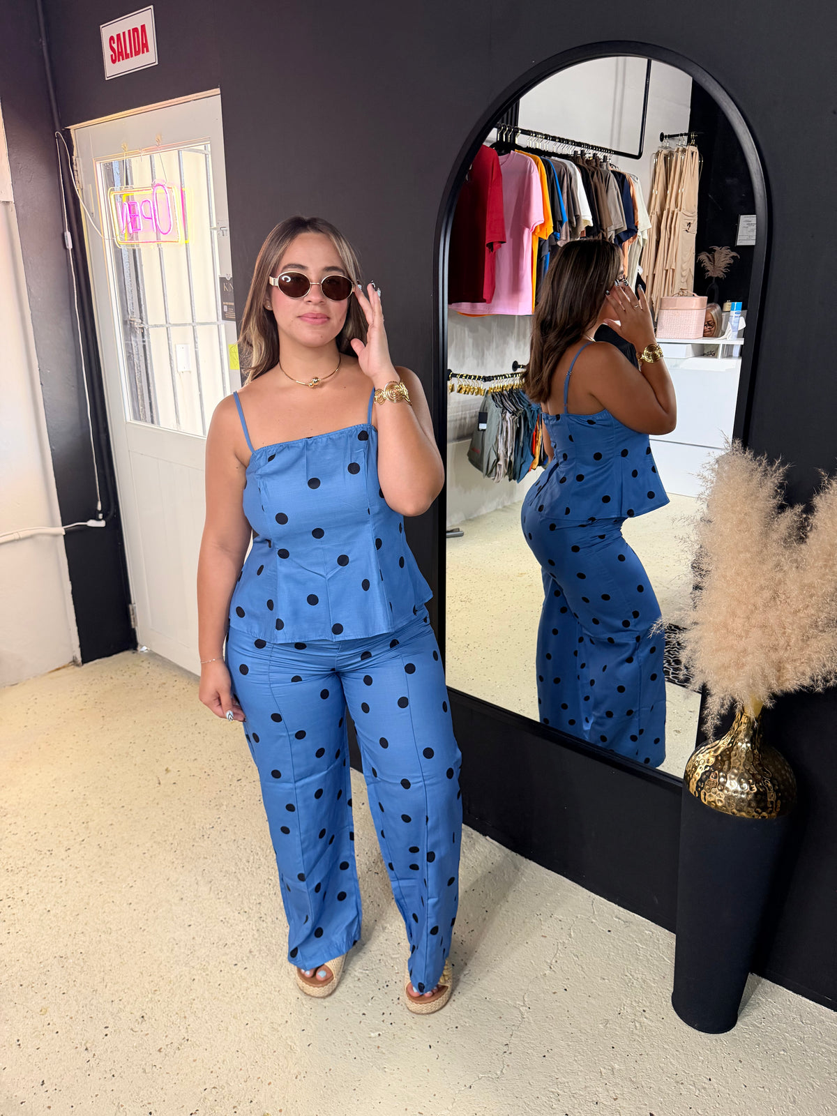 Blue Polka Set