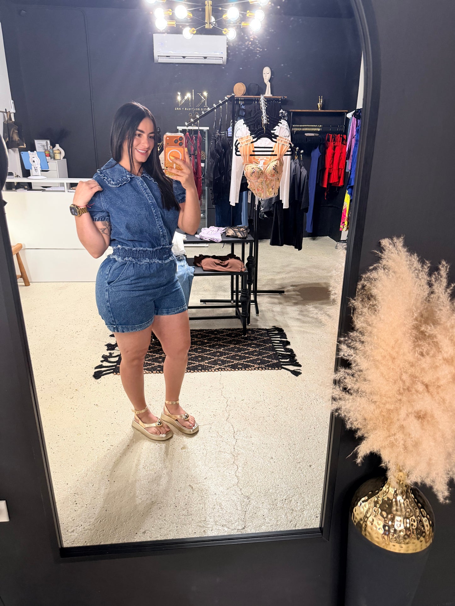 Denim Chic Rompers