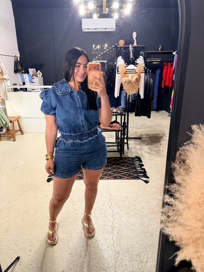 Denim Chic Rompers