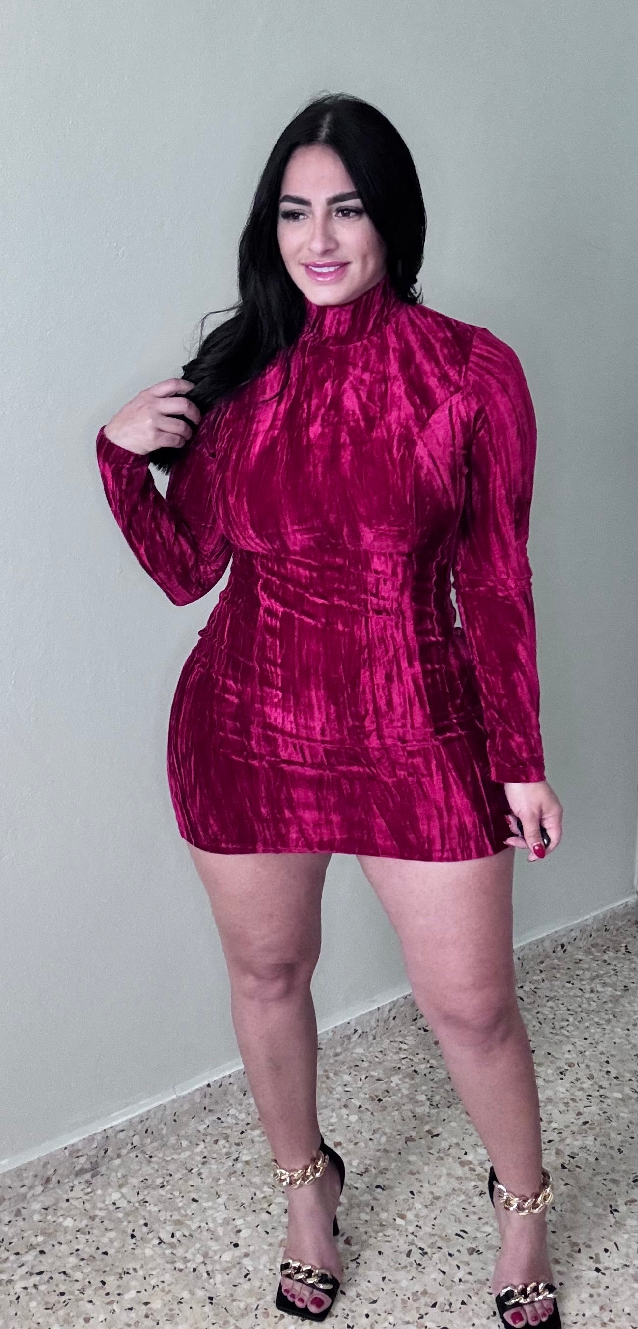 Ruby Velvet Dress