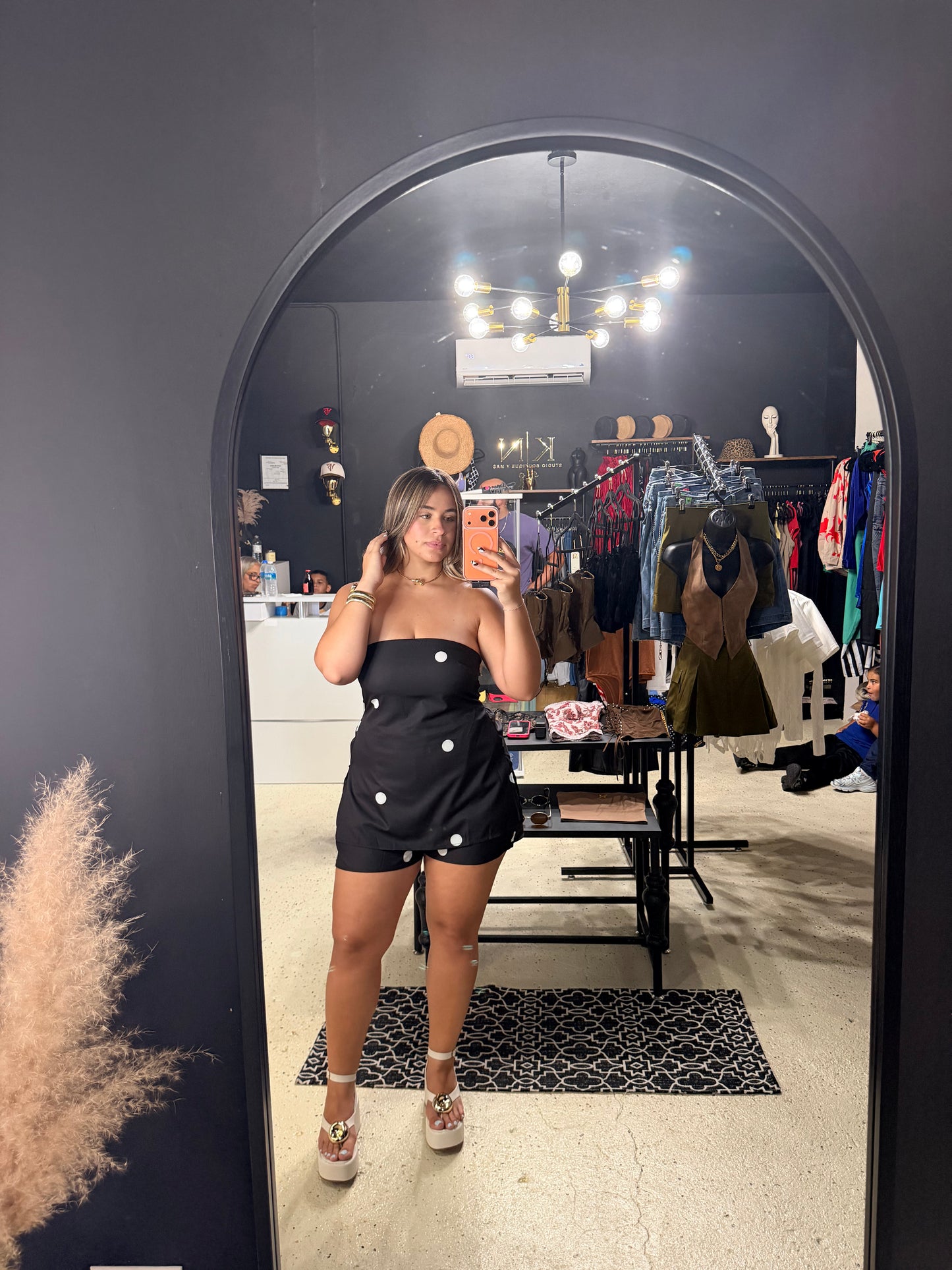 Black Polka Set