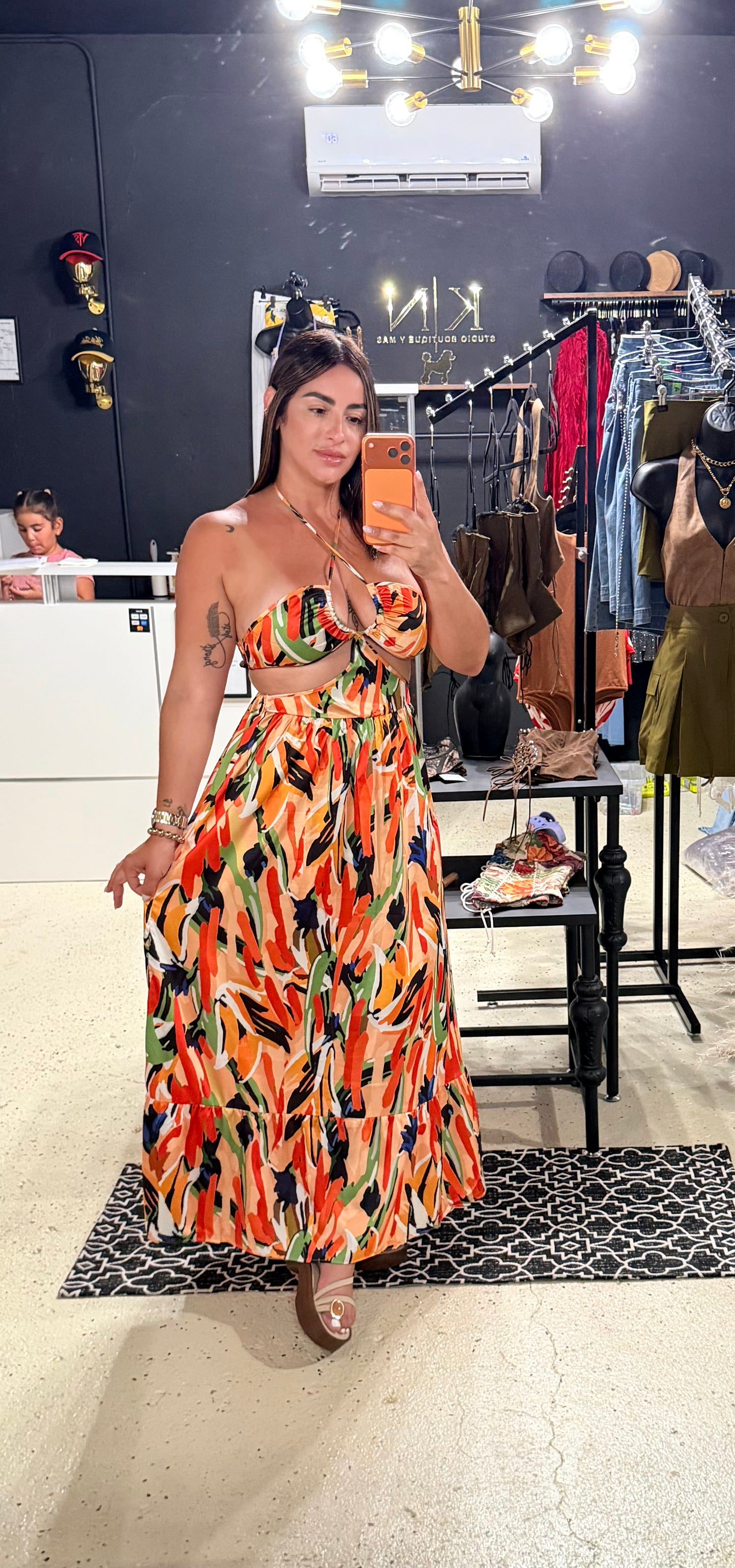 Tropical Sunset Dress