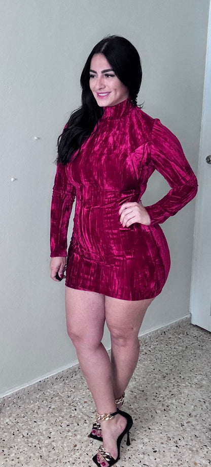 Ruby Velvet Dress