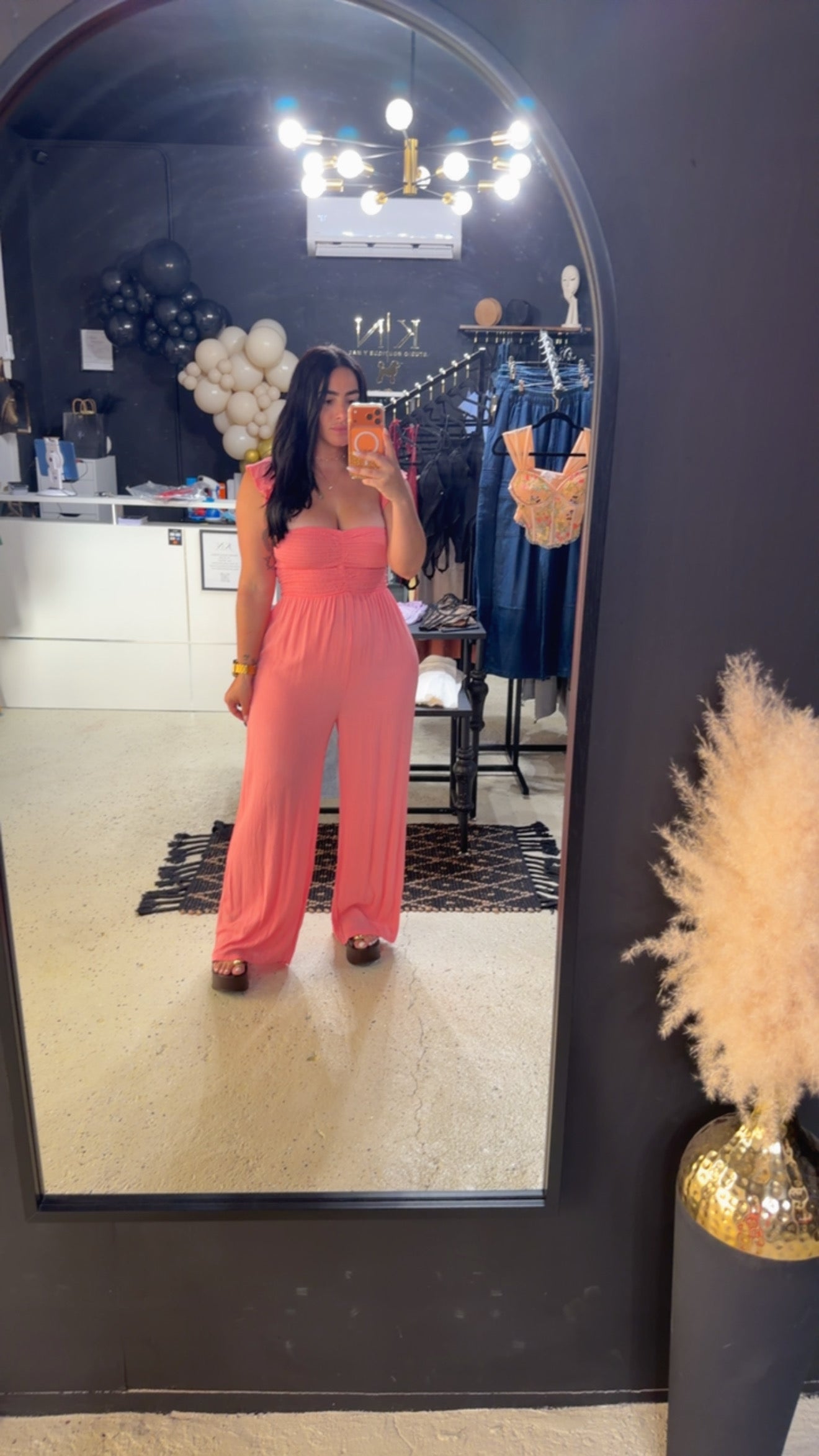 Salmon Pink Rompers