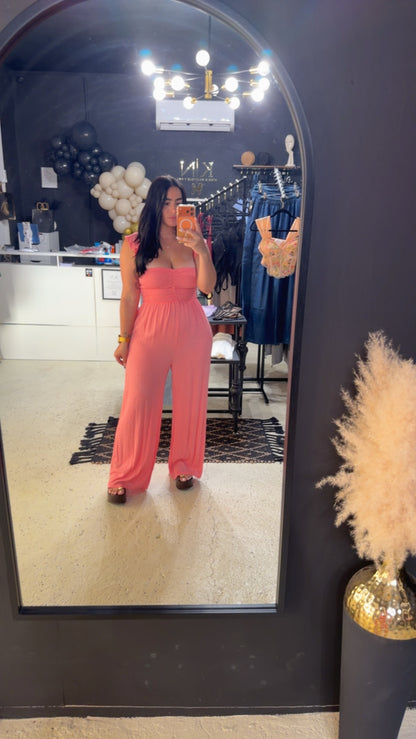 Salmon Pink Rompers