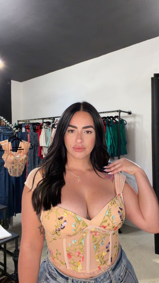 Blush Garden Bustier