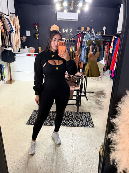 Black Sculpt Jumpsuit