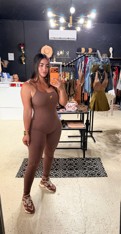 Mocha Sculpt Jumpsuit