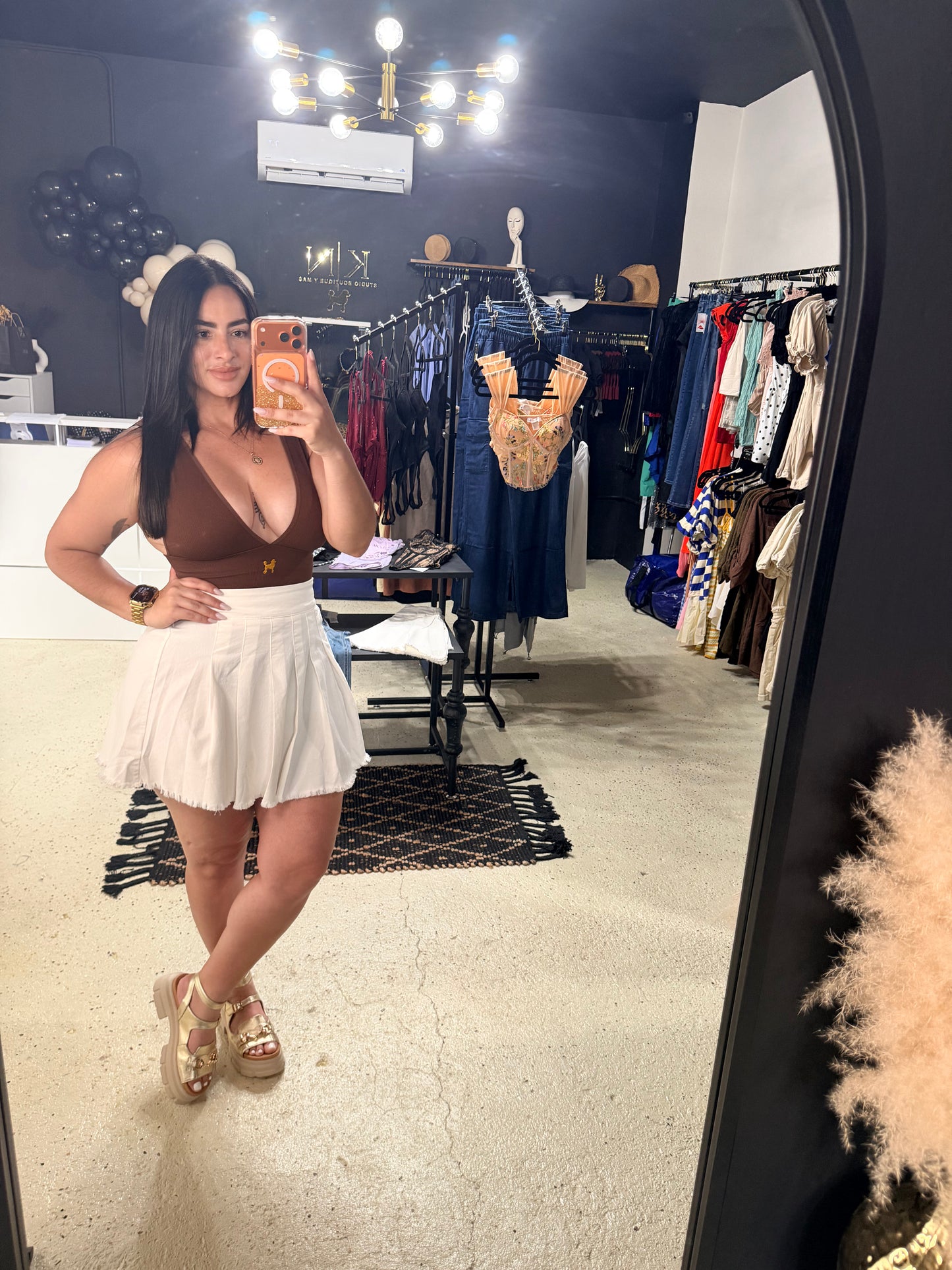 Mocha Glow Poodle Top