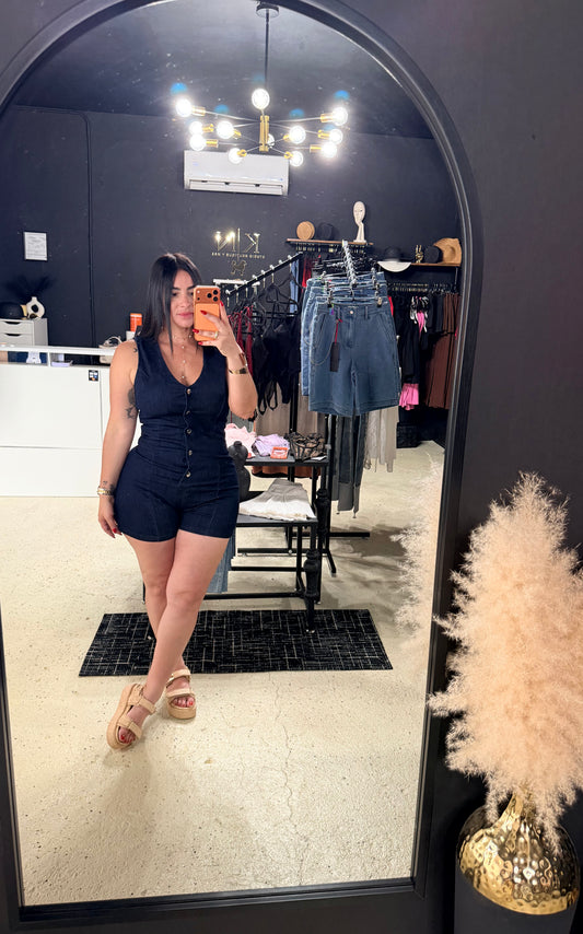Denim Desire Romper