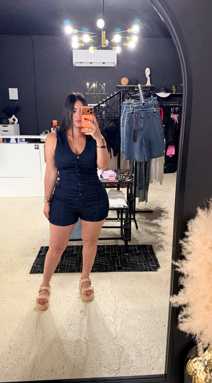 Denim Desire Romper