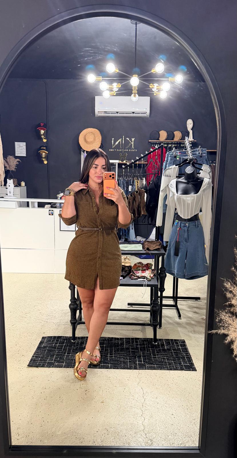 Olive Curve Dress