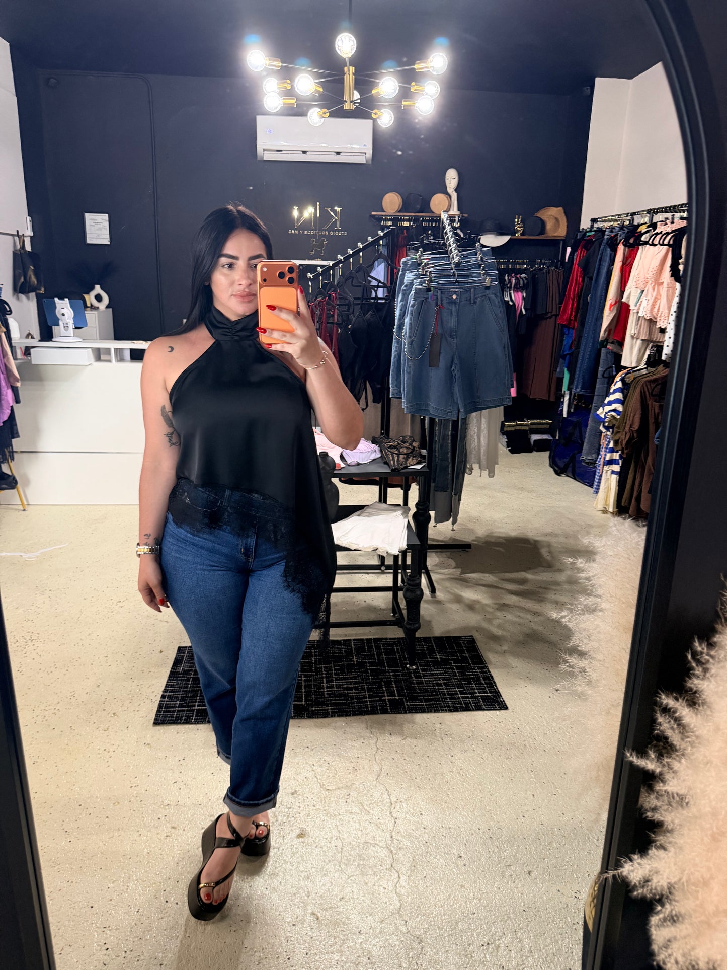 Luna Satin Top