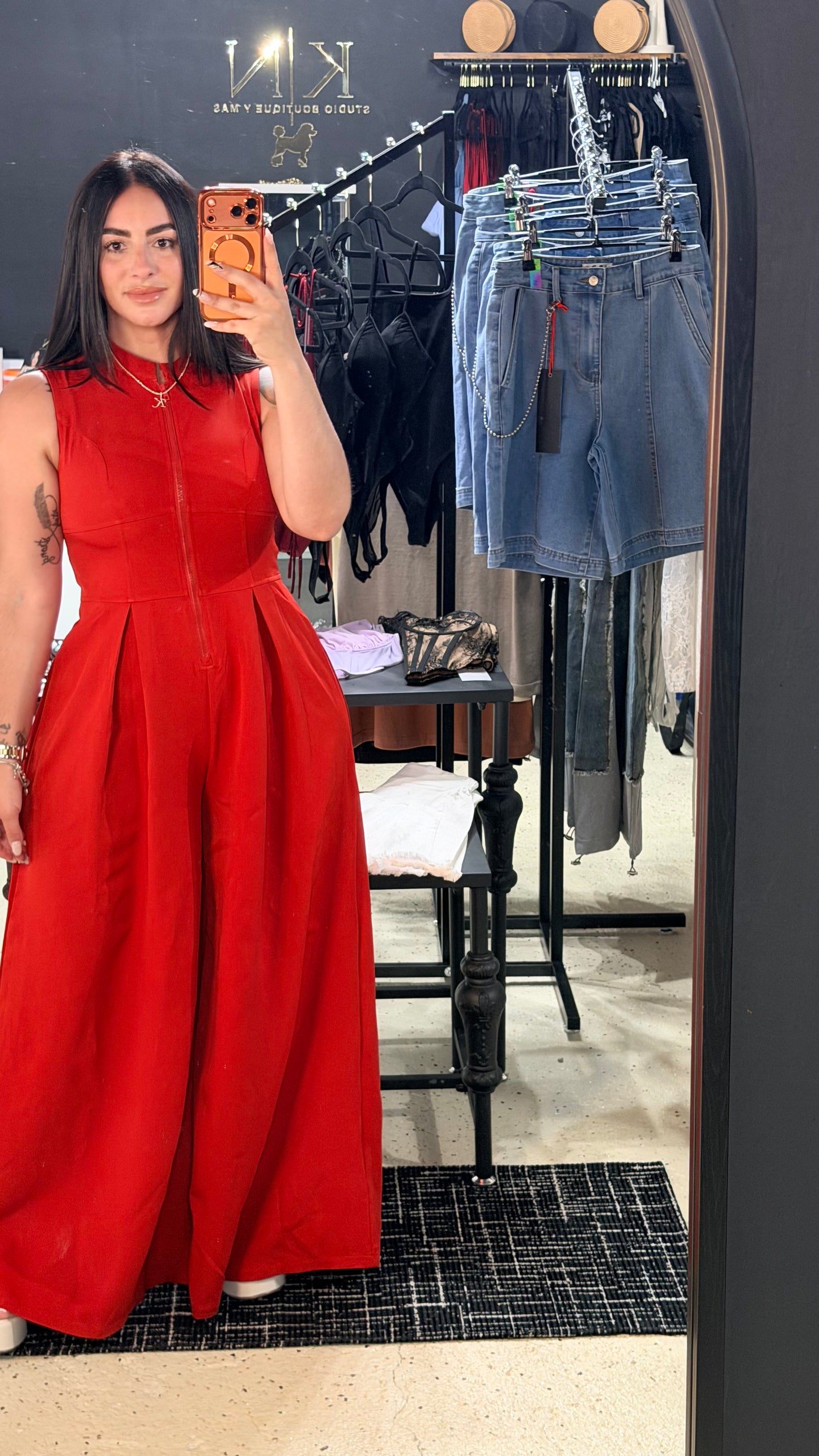 Victoria Red Rompers