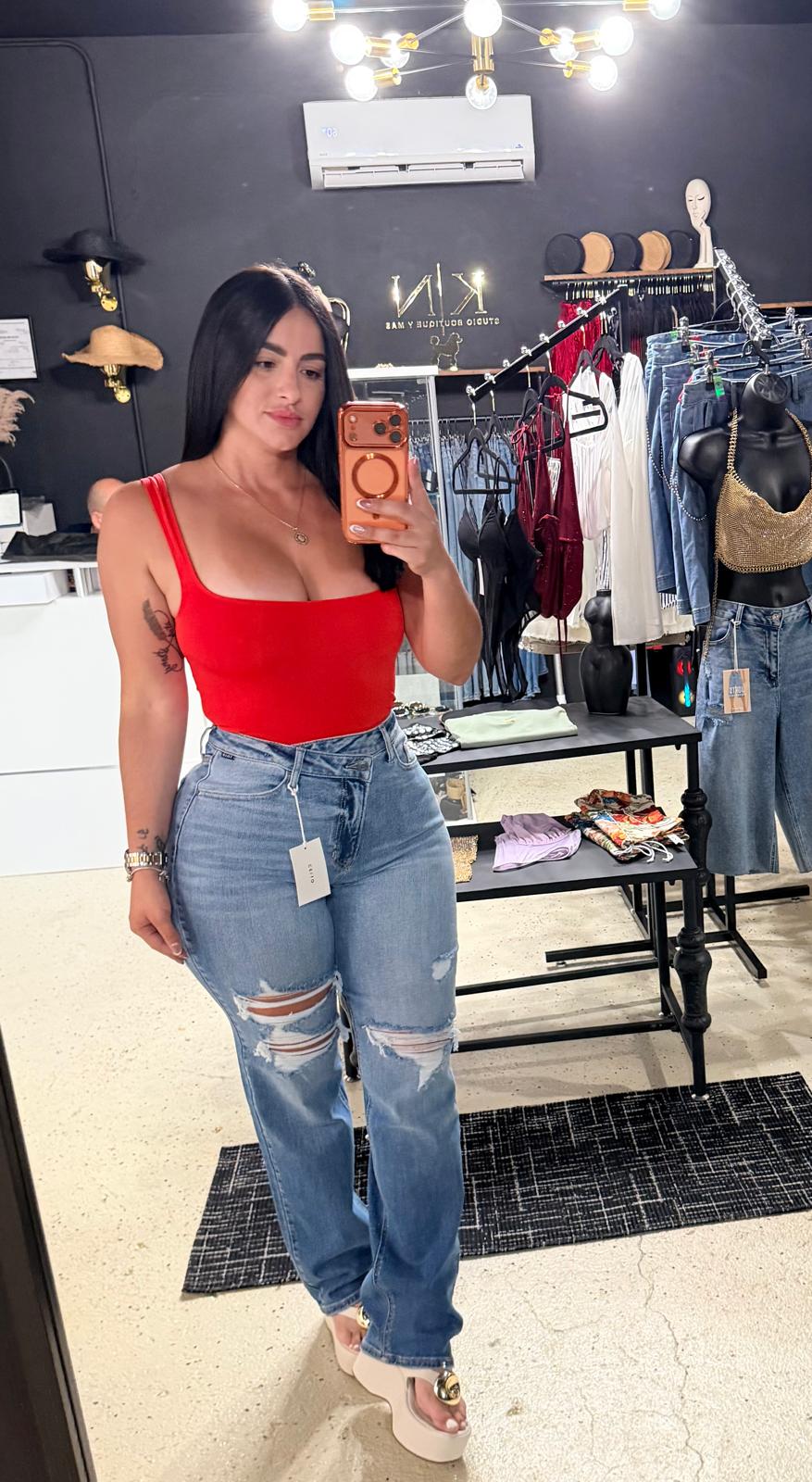 Distressed Cello Jeans