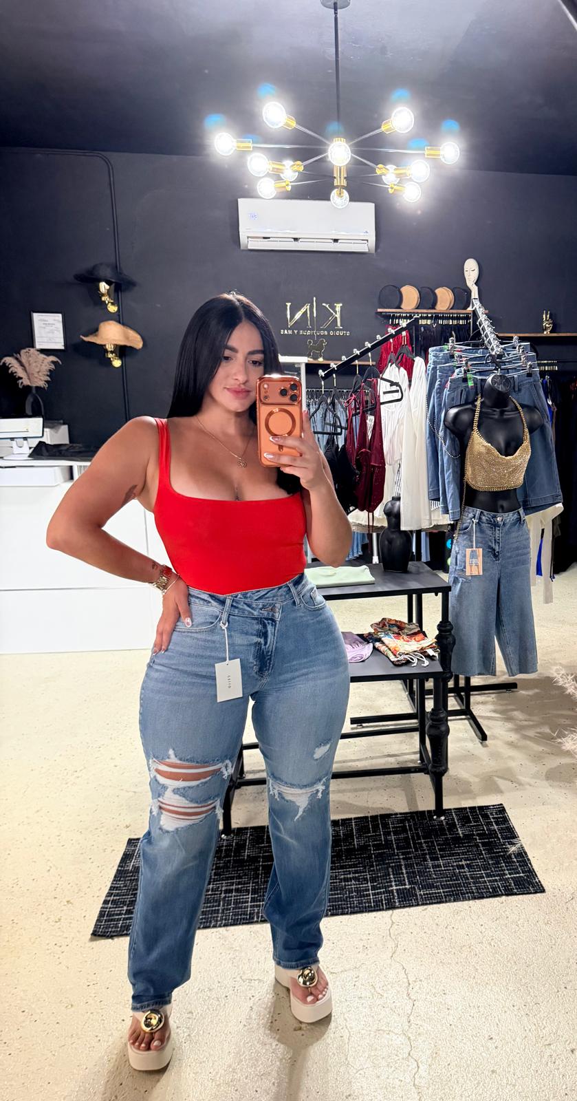 Distressed Cello Jeans