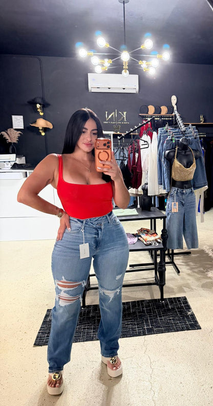 Distressed Cello Jeans