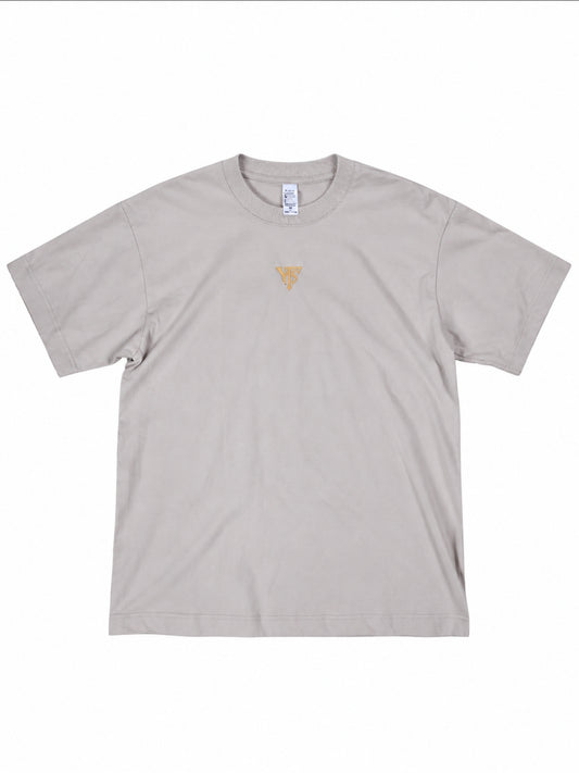 Gold YTS on Tan T-Shirt