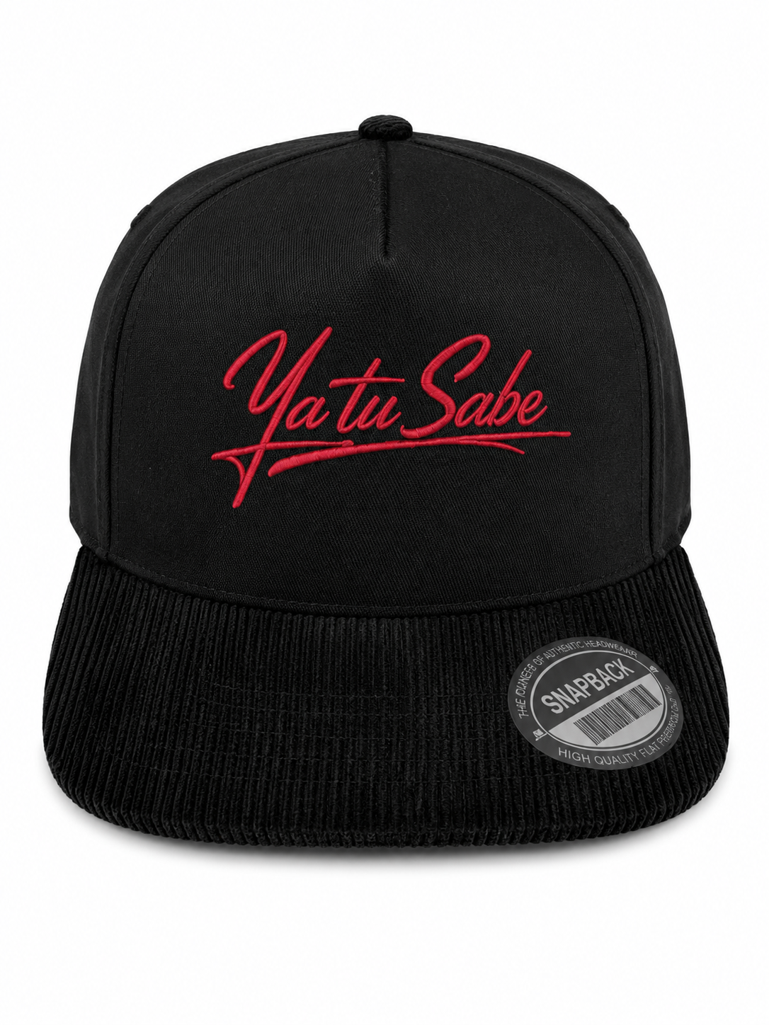 Red Bottom Ya Tu Sabe Corduroy Snapback