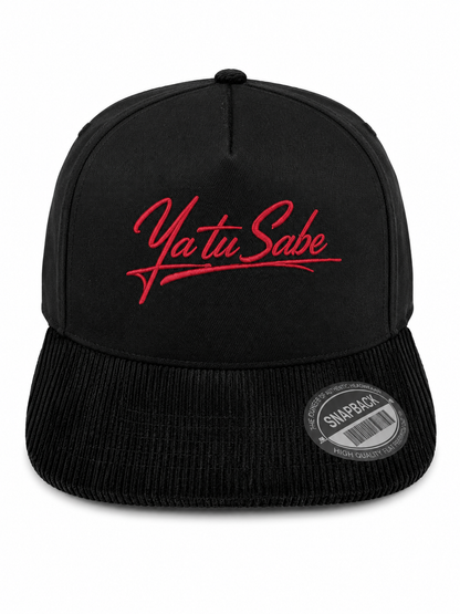 Red Bottom Ya Tu Sabe Corduroy Snapback
